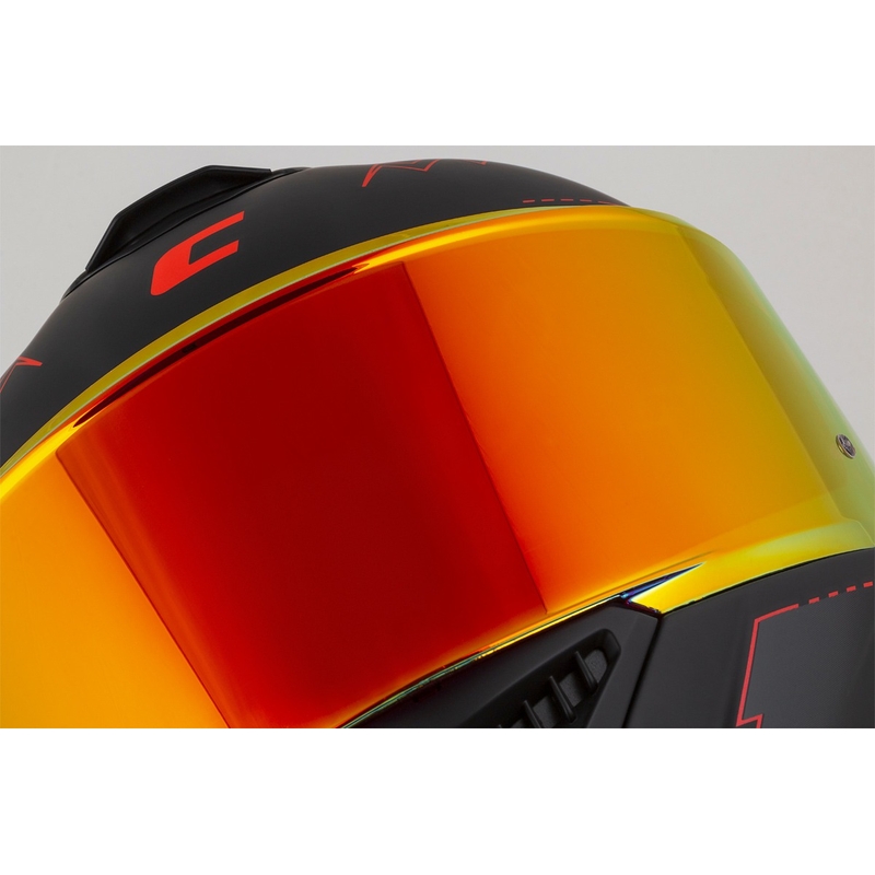Cassida Integral GT 2.1 Flash Zwart-Rood-Grijs Motorhelm