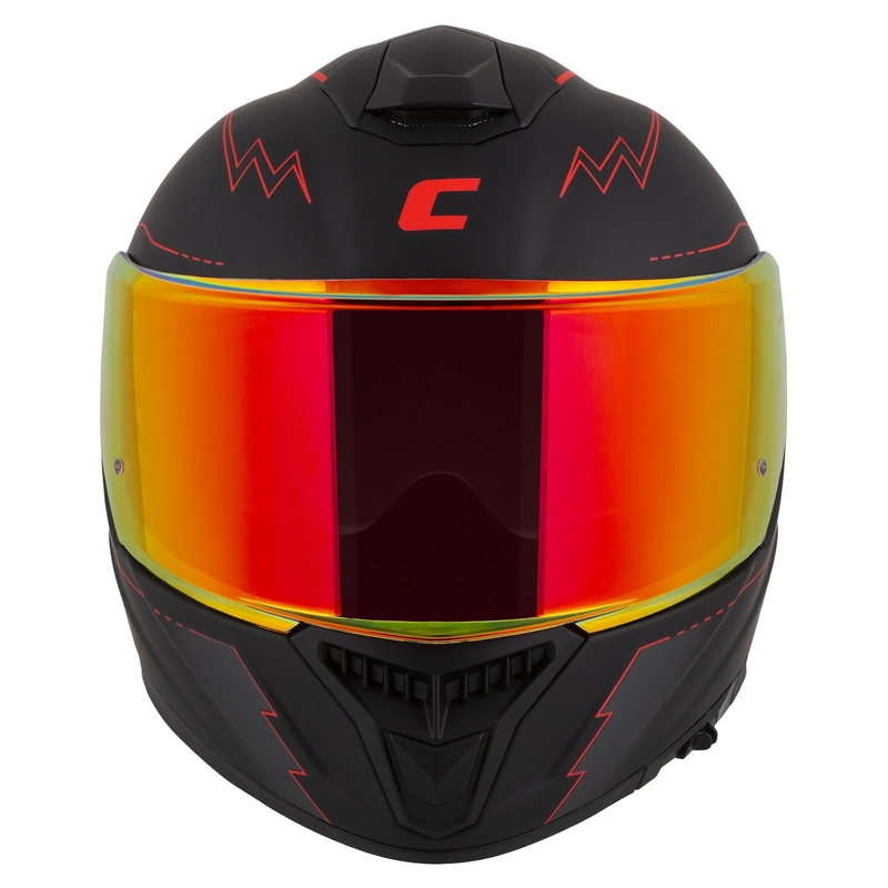 Cassida Integral GT 2.1 Flash Zwart-Rood-Grijs Motorhelm