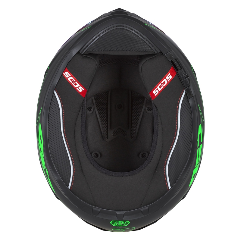 Integral motorhelm Cassida Integral GT 2.1 Flash zwart-fluogroen-grijs