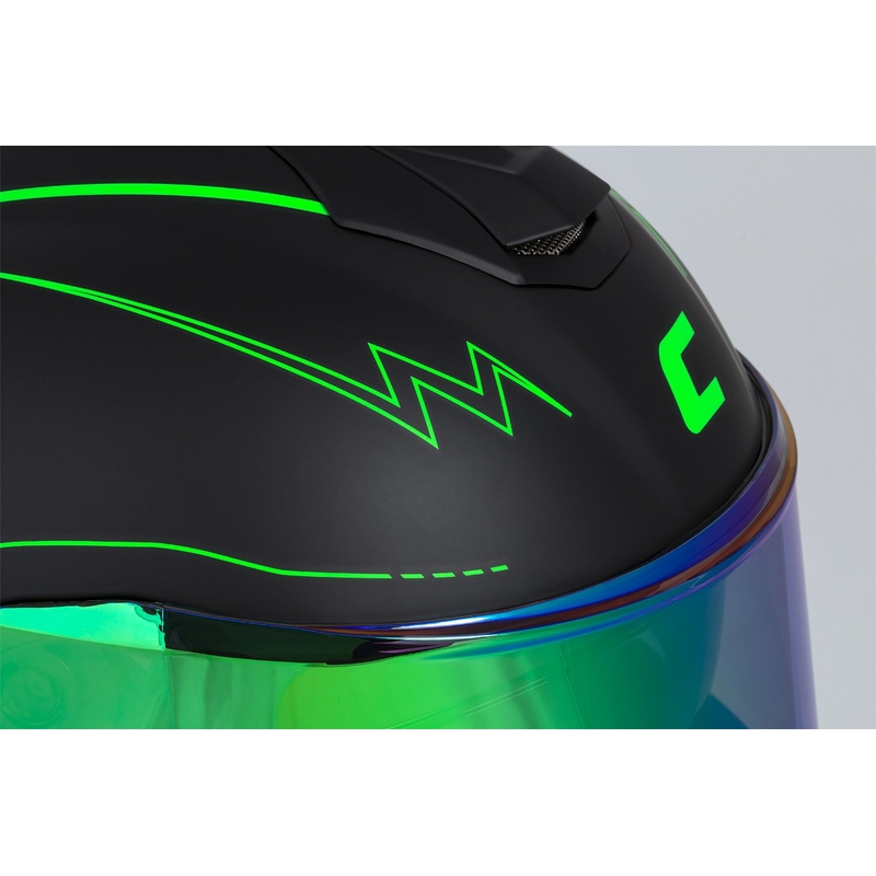 Integral motorhelm Cassida Integral GT 2.1 Flash zwart-fluogroen-grijs