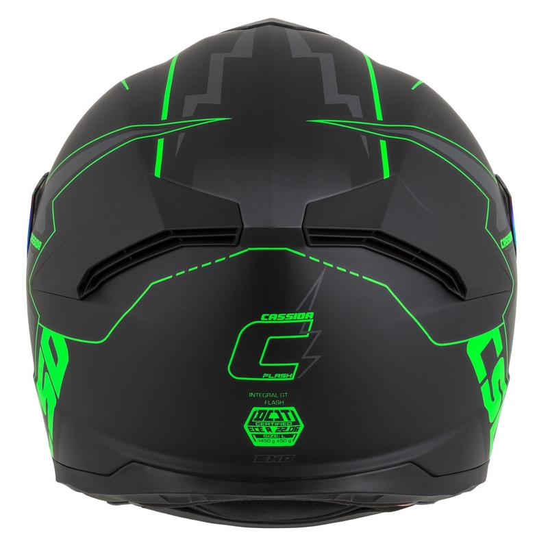 Integral motorhelm Cassida Integral GT 2.1 Flash zwart-fluogroen-grijs