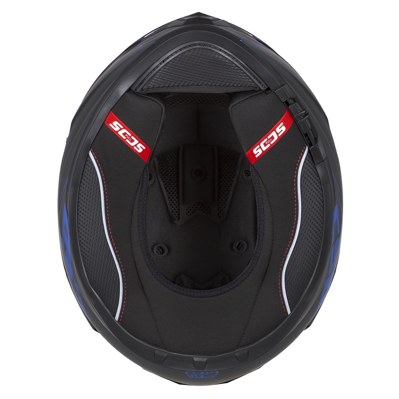 Integral motorhelm Cassida Integral GT 2.1 Flash zwart-blauw-grijs