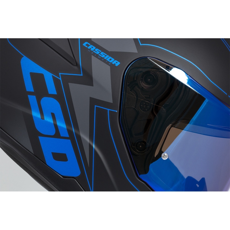 Integral motorhelm Cassida Integral GT 2.1 Flash zwart-blauw-grijs