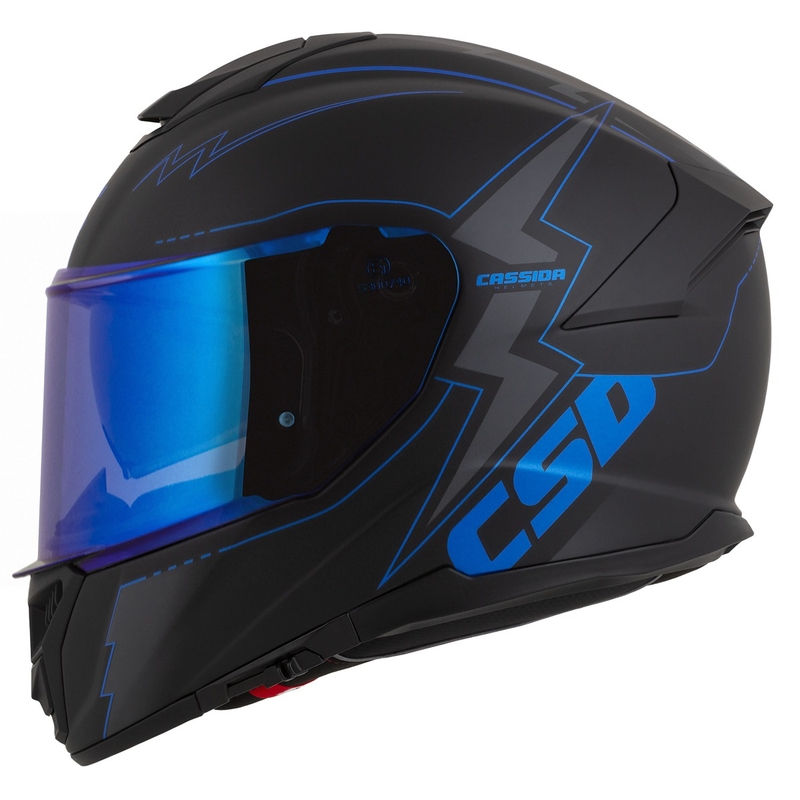 Integral motorhelm Cassida Integral GT 2.1 Flash zwart-blauw-grijs