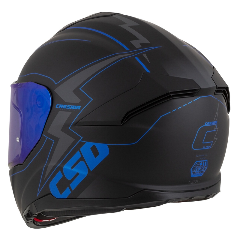 Integral motorhelm Cassida Integral GT 2.1 Flash zwart-blauw-grijs