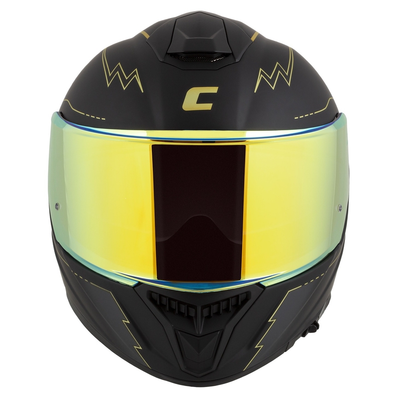 Cassida Integral GT 2.1 Flash zwart-goud-grijs motorhelm