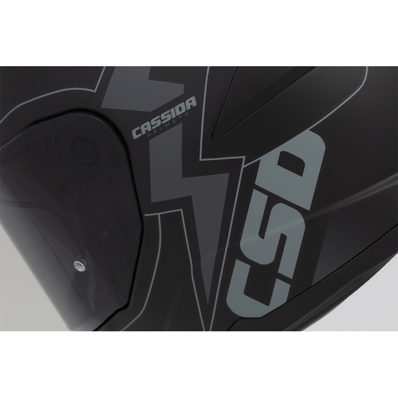 Cassida Integral GT 2.1 Flash Zwart-Grijs Integrale Motorfietshelm