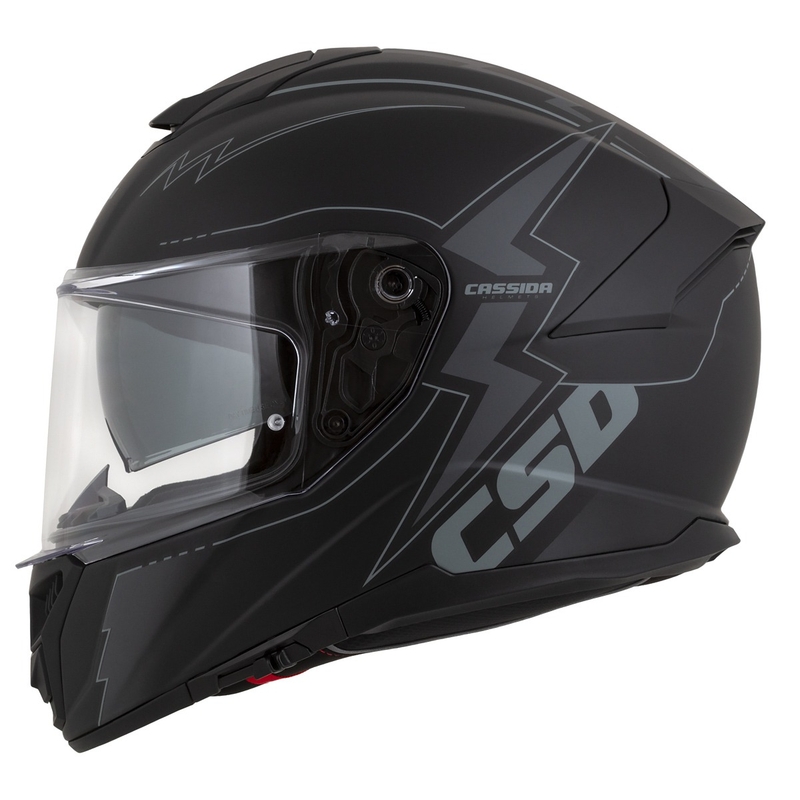 Cassida Integral GT 2.1 Flash Zwart-Grijs Integrale Motorfietshelm