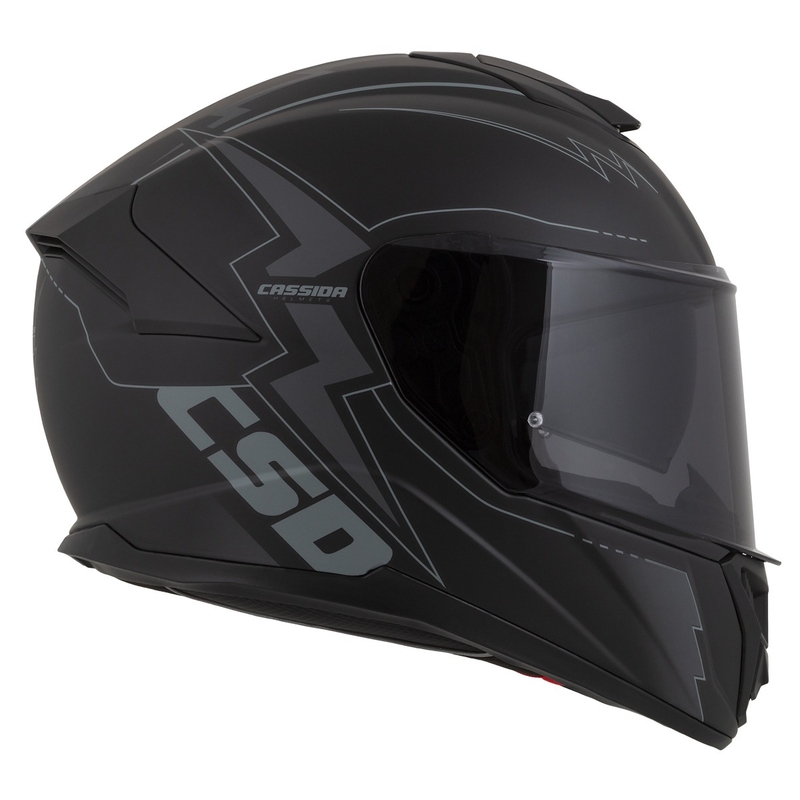 Cassida Integral GT 2.1 Flash Zwart-Grijs Integrale Motorfietshelm