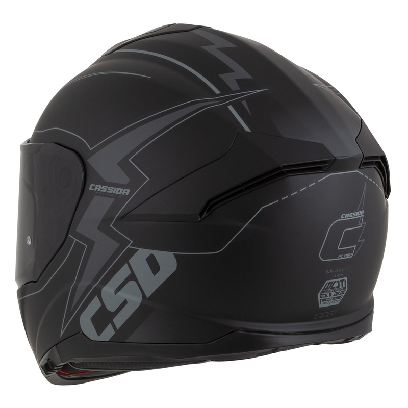 Cassida Integral GT 2.1 Flash Zwart-Grijs Integrale Motorfietshelm