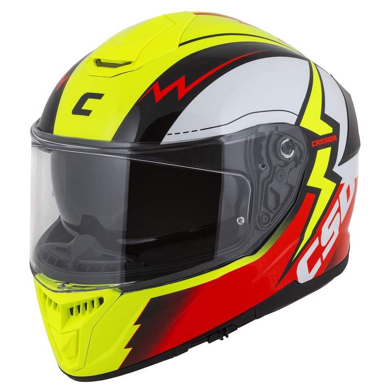 Integral motorhelm Cassida Integral GT 2.1 Flash fluo geel-rood-zwart-wit