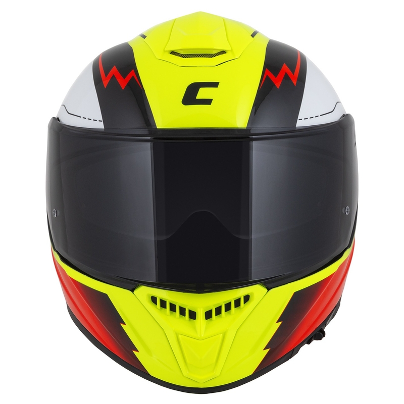 Integral motorhelm Cassida Integral GT 2.1 Flash fluo geel-rood-zwart-wit