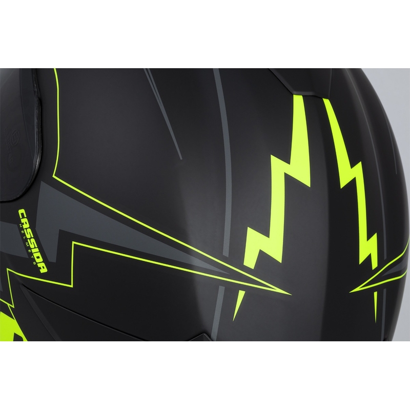 Integral motorhelm Cassida Integral GT 2.1 Flash zwart-fluo geel-grijs