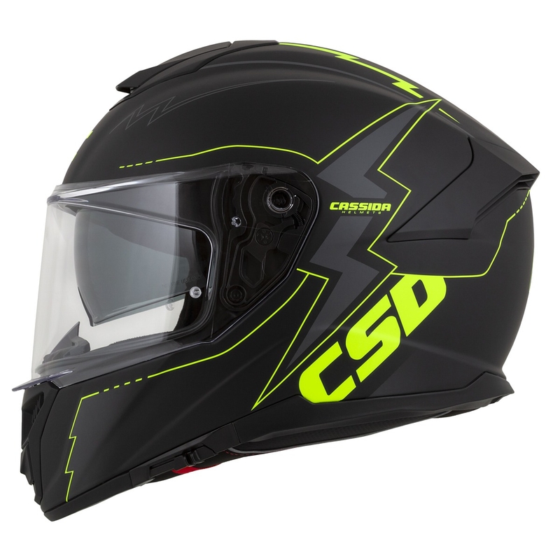 Integral motorhelm Cassida Integral GT 2.1 Flash zwart-fluo geel-grijs