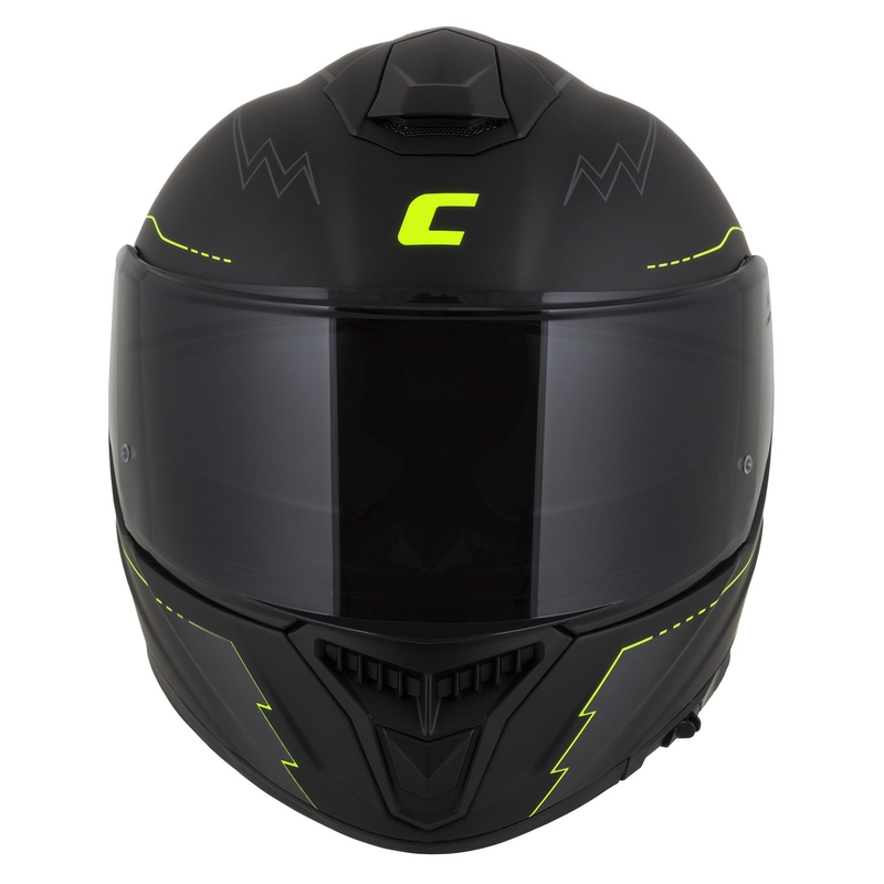 Integral motorhelm Cassida Integral GT 2.1 Flash zwart-fluo geel-grijs