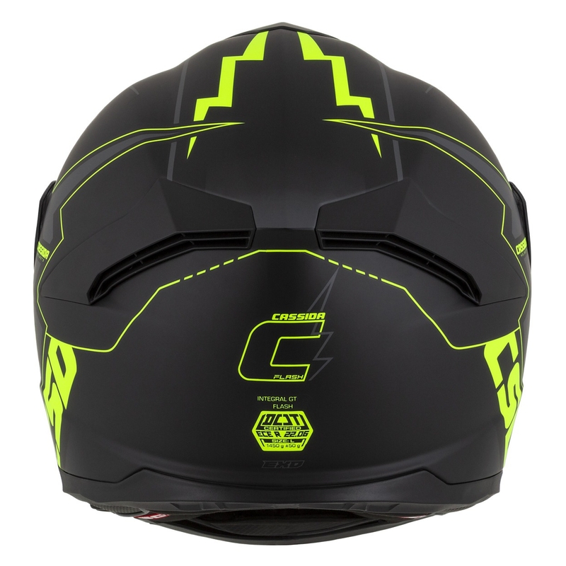 Integral motorhelm Cassida Integral GT 2.1 Flash zwart-fluo geel-grijs