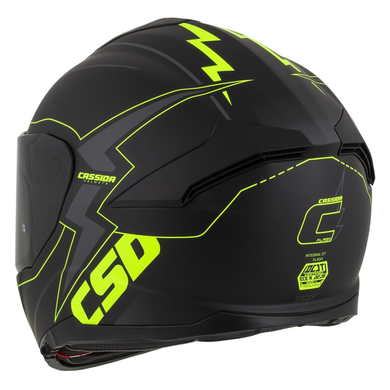 Integral motorhelm Cassida Integral GT 2.1 Flash zwart-fluo geel-grijs