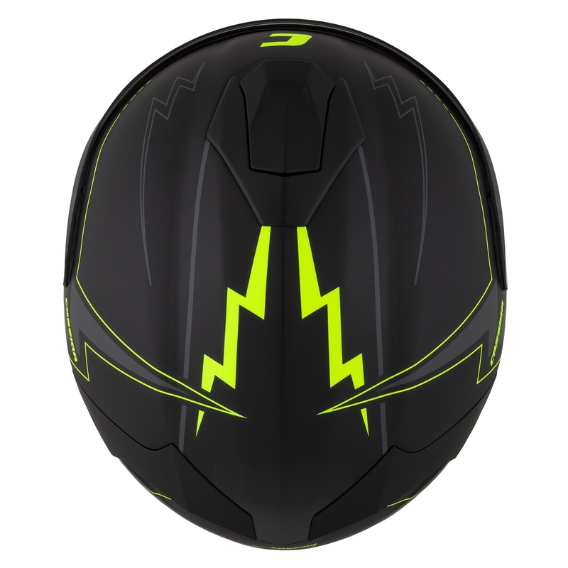 Integral motorhelm Cassida Integral GT 2.1 Flash zwart-fluo geel-grijs