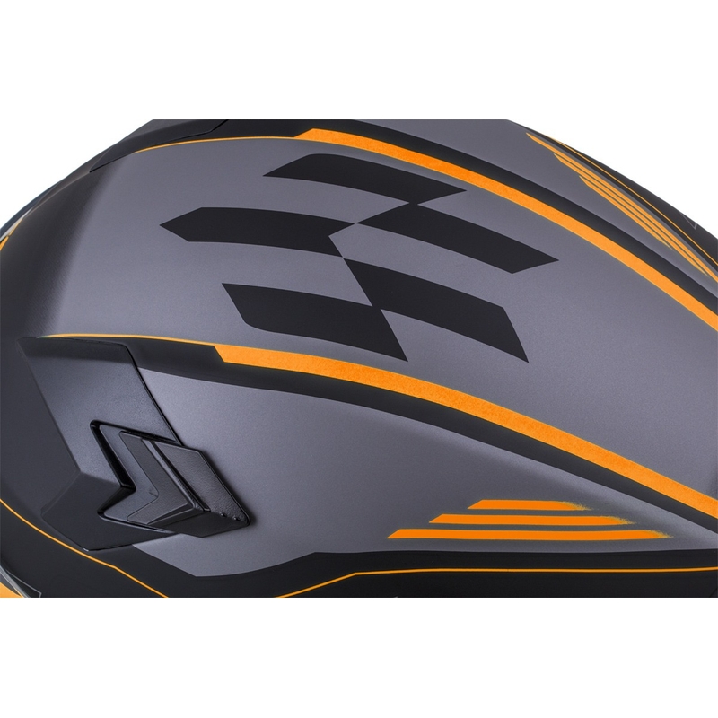 Integraalhelm Cassida Integral 3.0 RoxoR zwart-oranje