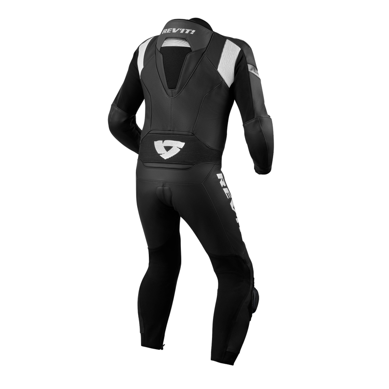 Revit Argon 2 eendelig motorpak zwart/wit
