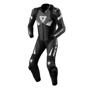 Revit Argon 2 eendelig motorpak zwart/wit