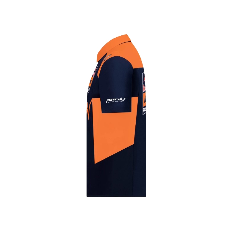 KTM Red Bull Racing Officieel Teamline-shirt blauw-oranje uitverkoop