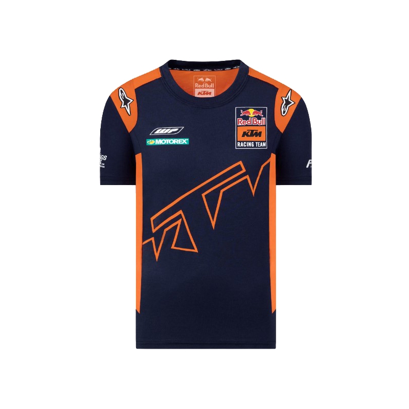 Kinder T-shirt KTM Red Bull Racing Official Teamline blauw-oranje