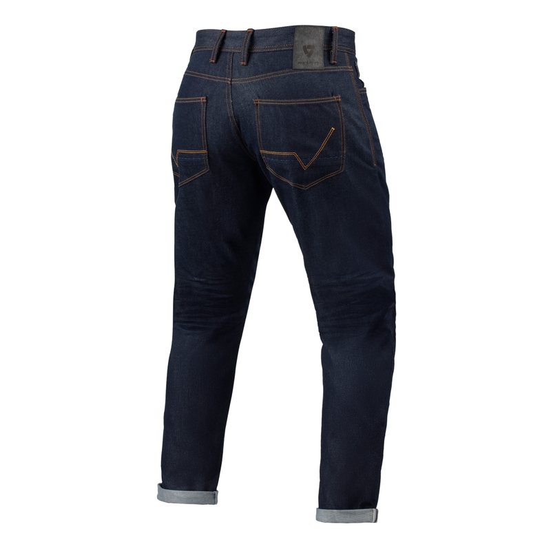 Revit Lewis Selvedge TF Donkerblauw Extended Motorcycle Jeans