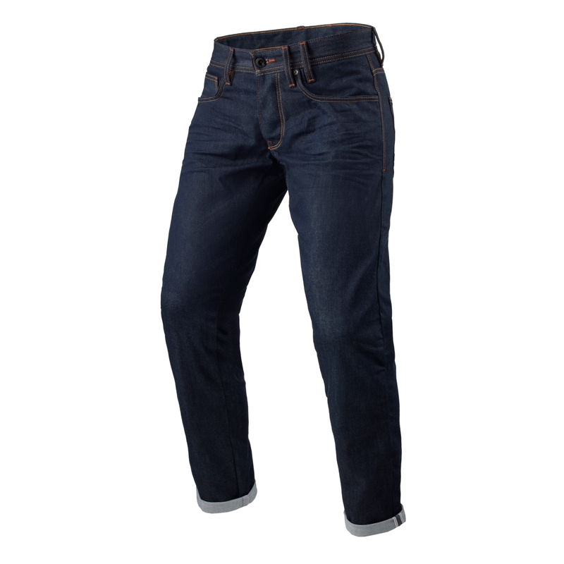 Revit Lewis Selvedge TF Donkerblauw Extended Motorcycle Jeans