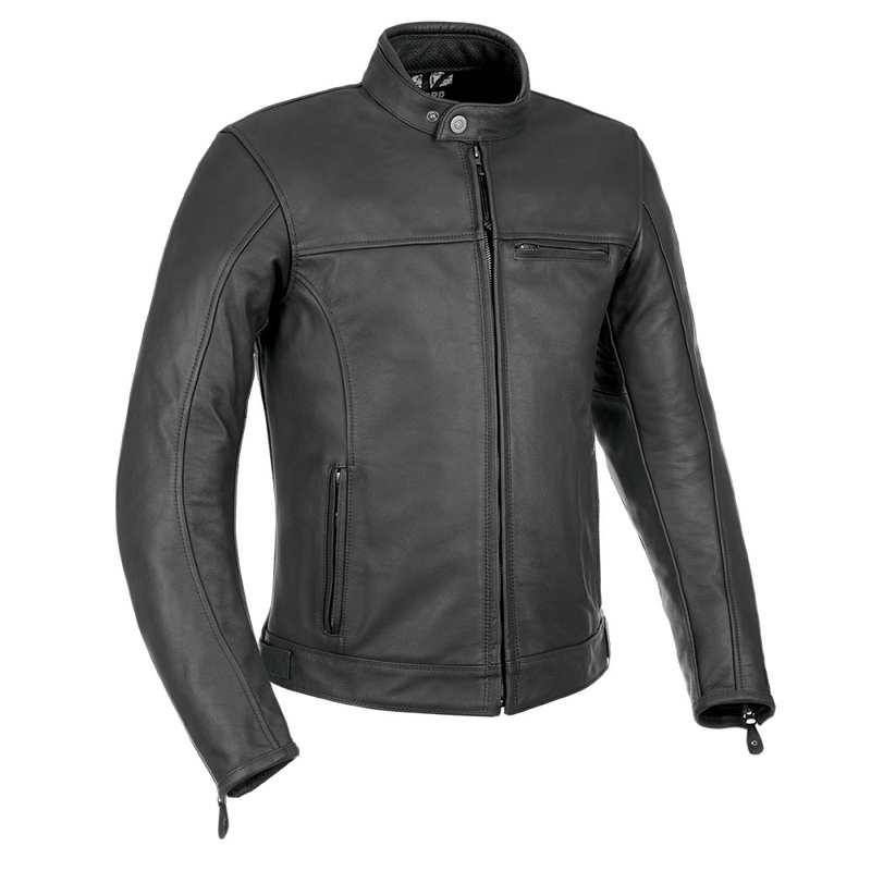 Oxford Walton zwart leren motorjack