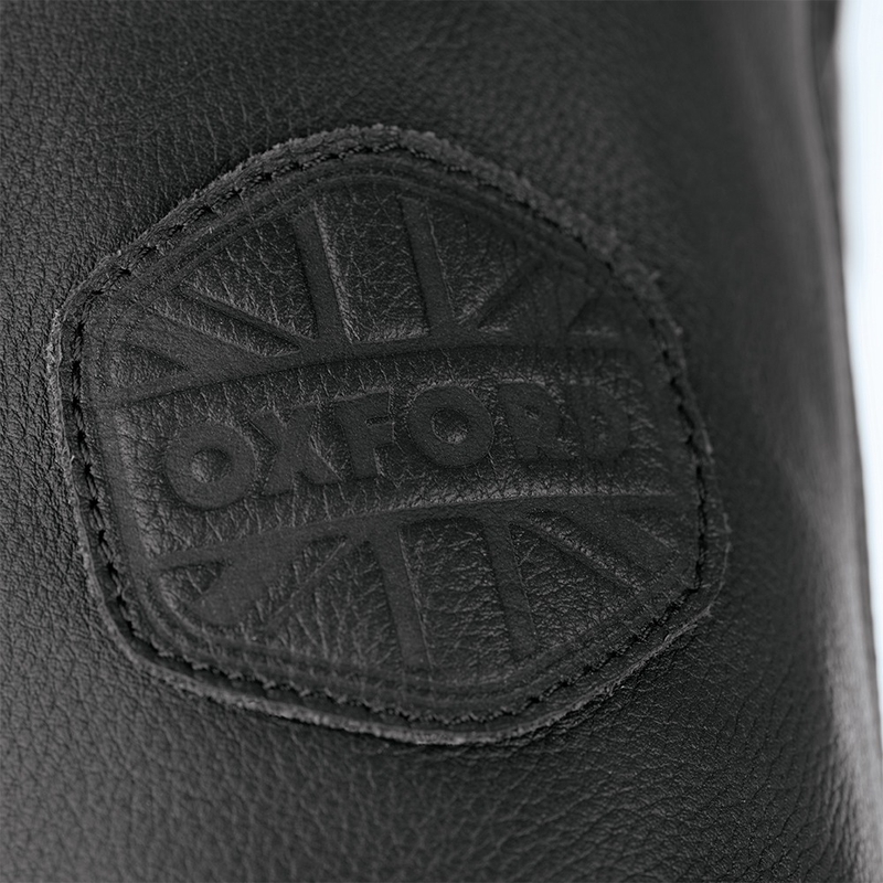 Oxford Walton zwart leren motorjack
