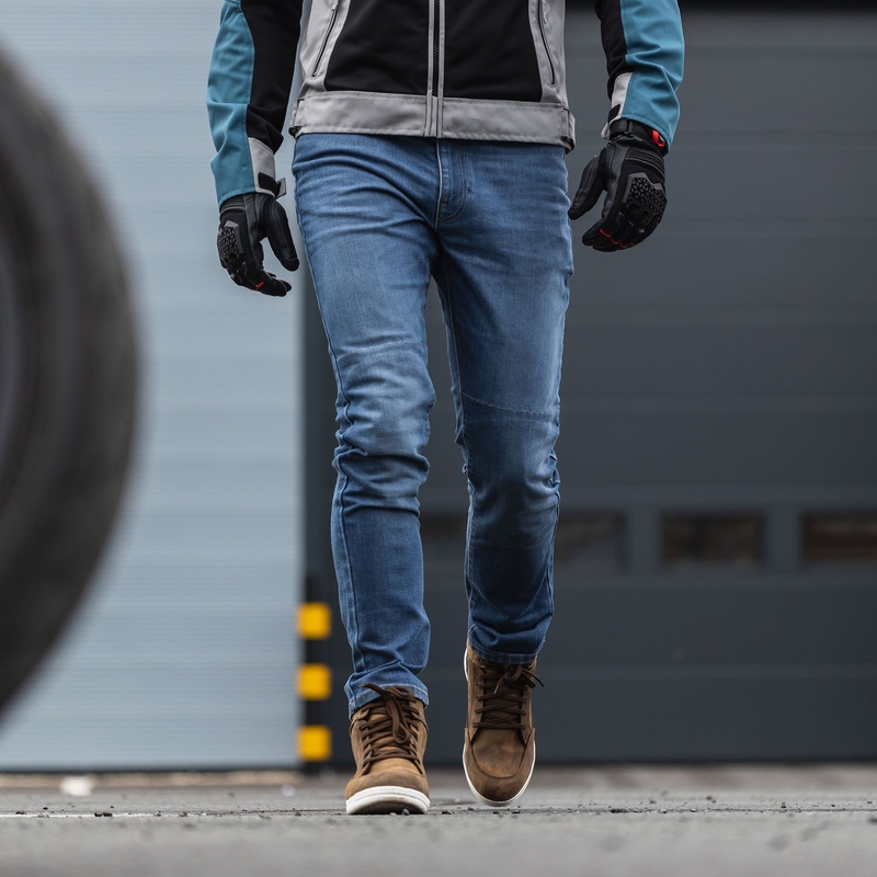Oxford Dakar D2D Air zilver-blauw-fluo geel motorjack