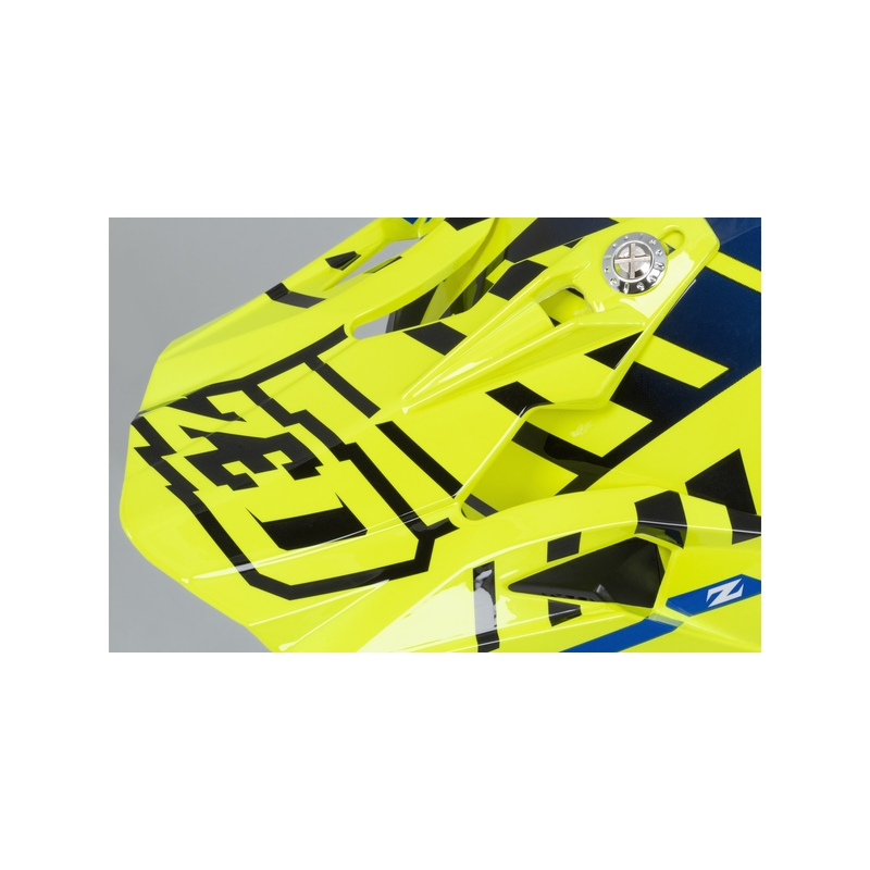 Dětská motokrosová přilba ZED X1.9D modro-fluo žluto-černo-bílá