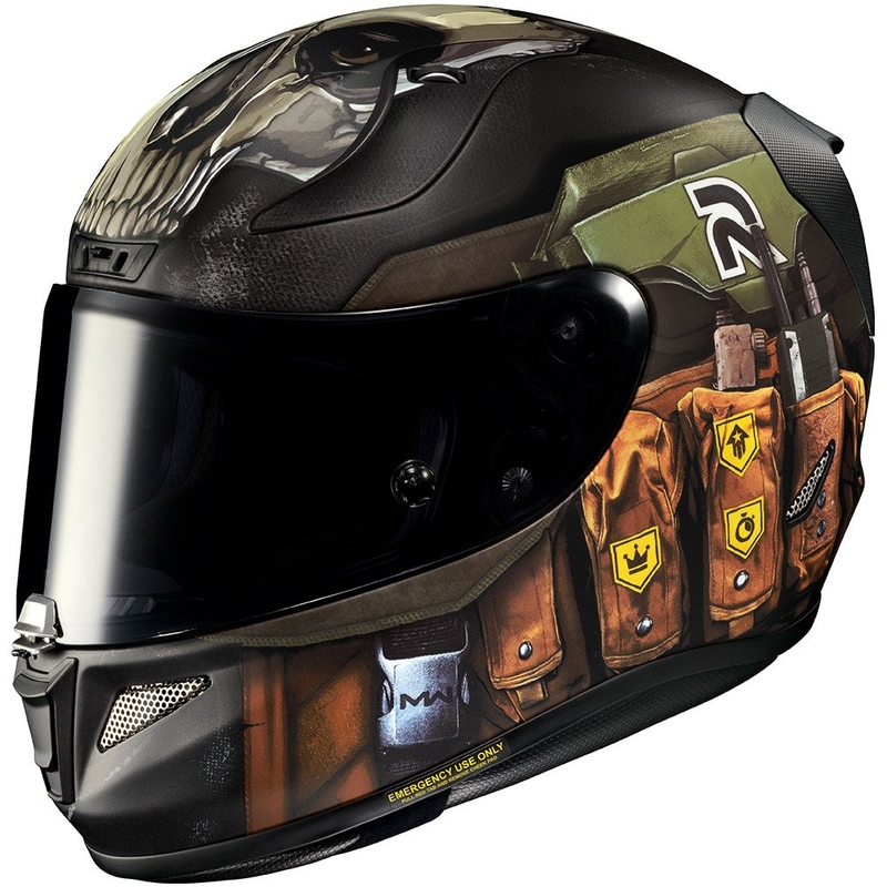 Integraal motorhelm HJC RPHA 11 Ghost Call Of Duty MC34SF zwart-bruin-groen uitverkoop