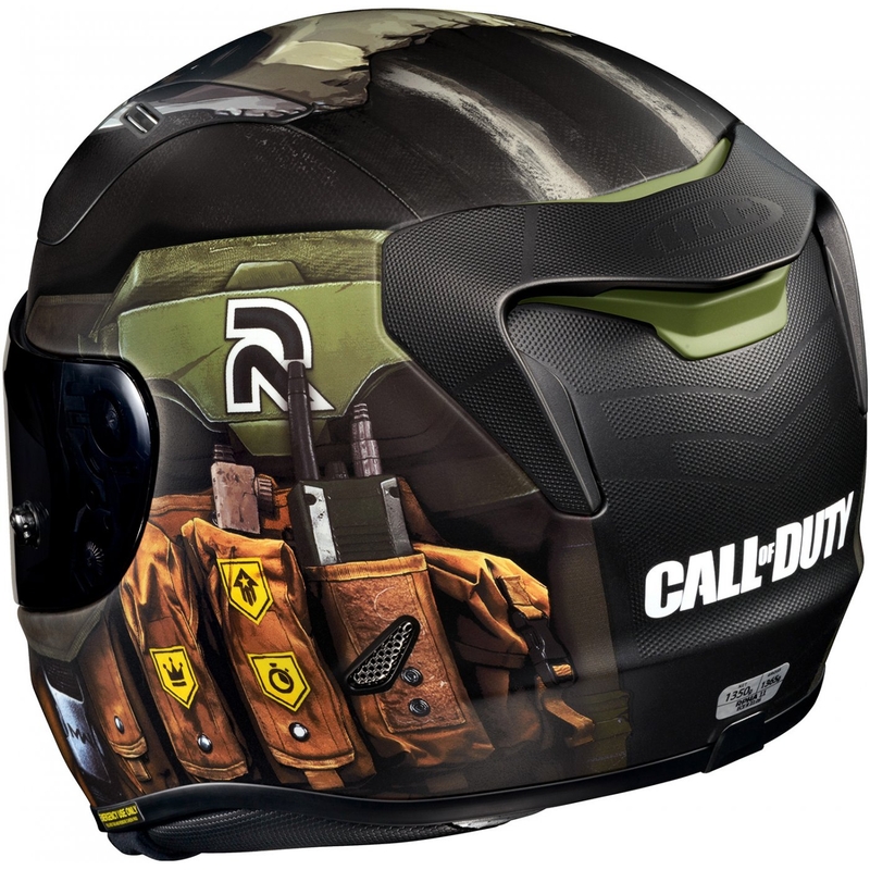 Integraal motorhelm HJC RPHA 11 Ghost Call Of Duty MC34SF zwart-bruin-groen uitverkoop