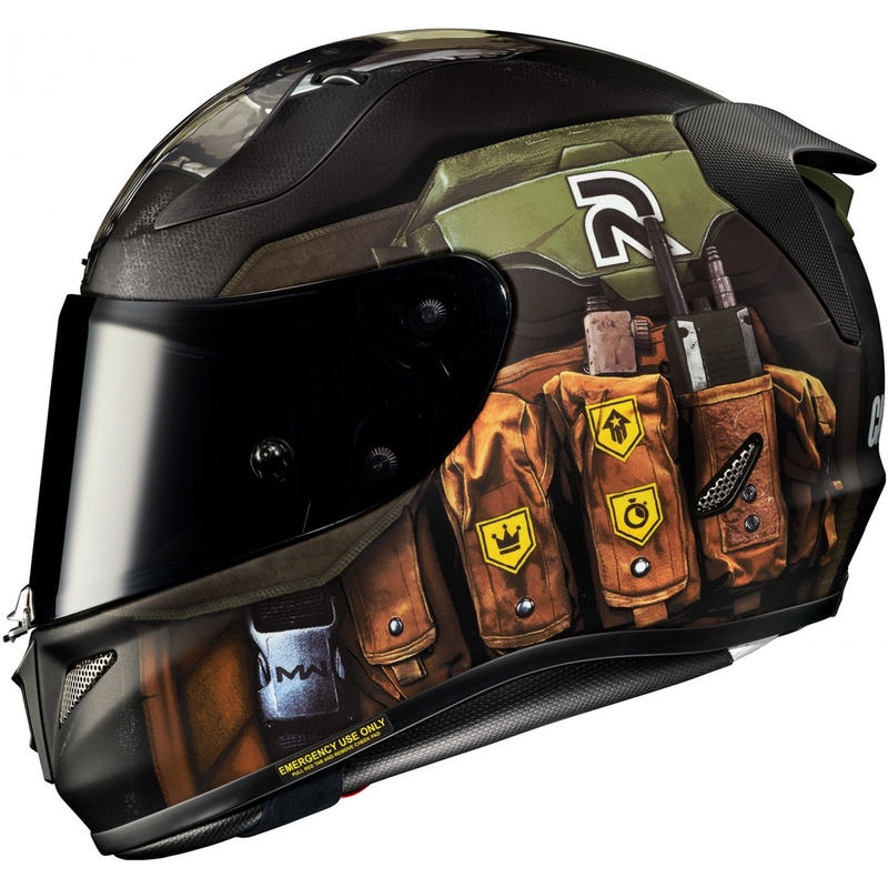 Integraal motorhelm HJC RPHA 11 Ghost Call Of Duty MC34SF zwart-bruin-groen uitverkoop