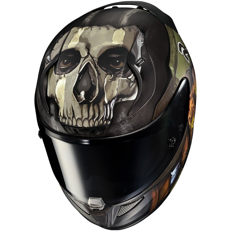 Integraal motorhelm HJC RPHA 11 Ghost Call Of Duty MC34SF zwart-bruin-groen uitverkoop