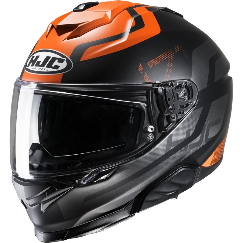 HJC i71 Enta MC7SF zwart-grijs-oranje integraal motorhelm