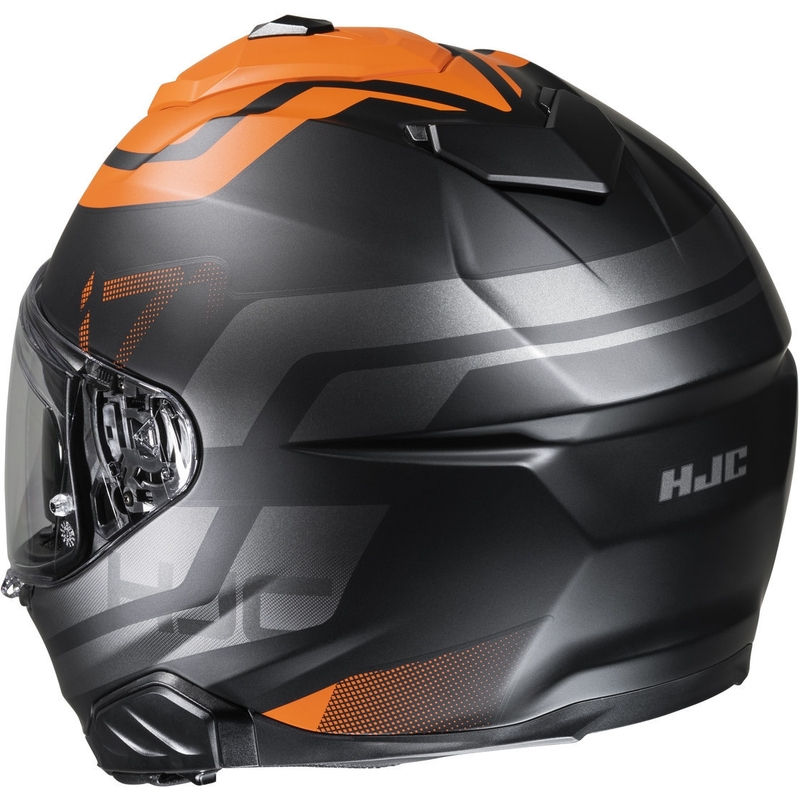 HJC i71 Enta MC7SF zwart-grijs-oranje integraal motorhelm