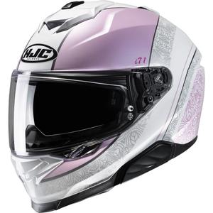 Integraal motorhelm HJC i71 Sera MC8 grijs-wit-roze