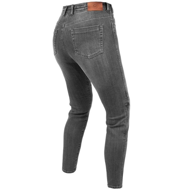 Damesjeans Rebelhorn Classic III SK grijs gewassen motorjeans uitverkoop