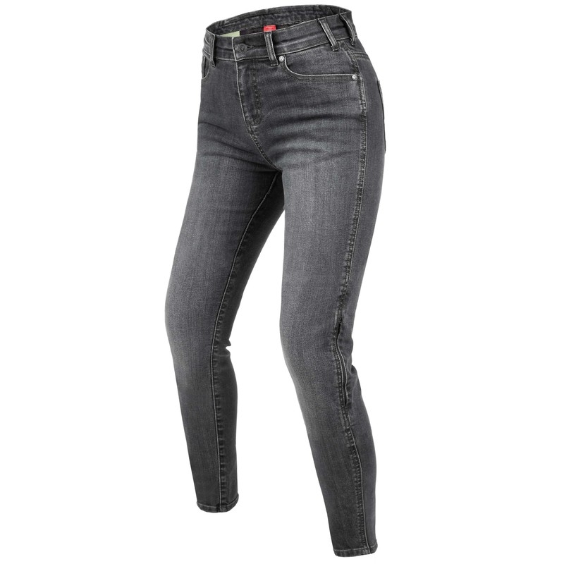 Damesjeans Rebelhorn Classic III SK grijs gewassen motorjeans uitverkoop
