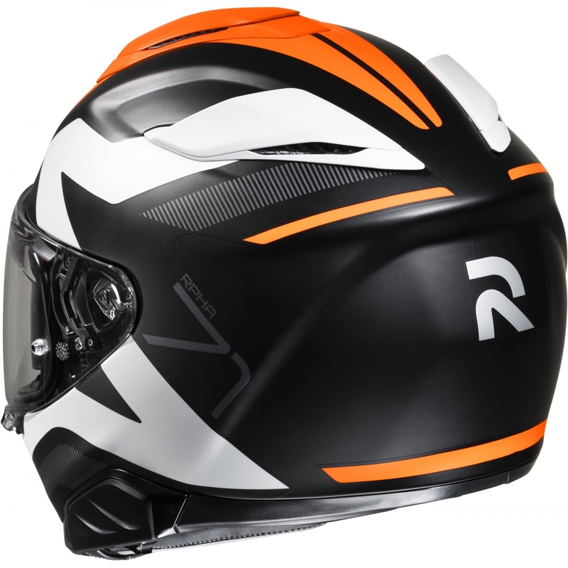 Integraalhelm HJC RPHA 71 Pinna MC7SF zwart-wit-oranje uitverkoop
