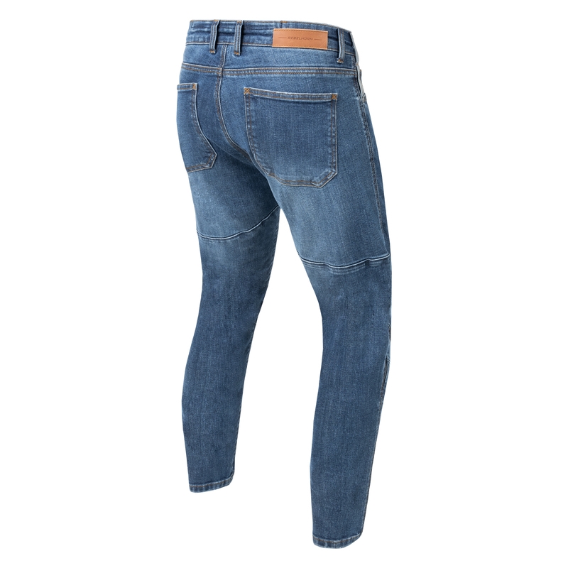 Rebelhorn Rage II motorjeans, gewassen blauw uitverkoop
