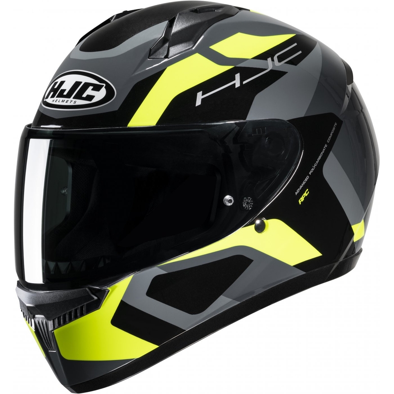 HJC C10 Tins MC3H zwart-grijs-fluo geel integraal motorhelm