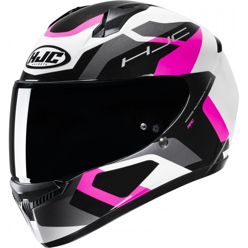 Integraal motorhelm HJC C10 Tins MC8 zwart-grijs-roze-wit