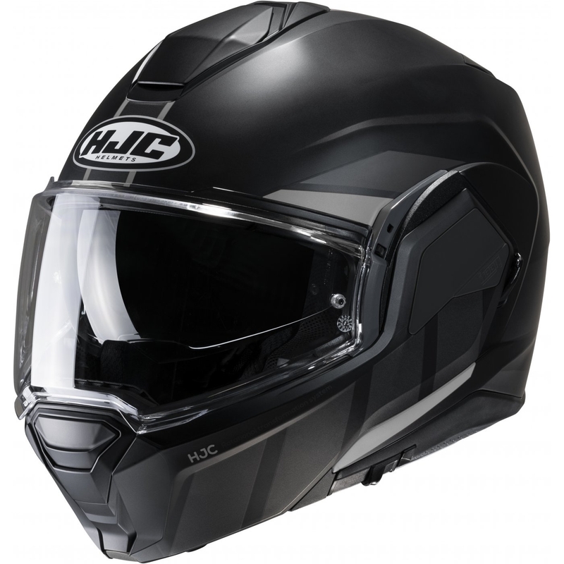 HJC i100 Beis MC5SF zwart/grijs opklapbare motorhelm uitverkoop
