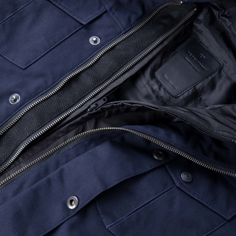 Rebelhorn Hunter donkerblauw motorjack uitverkoop