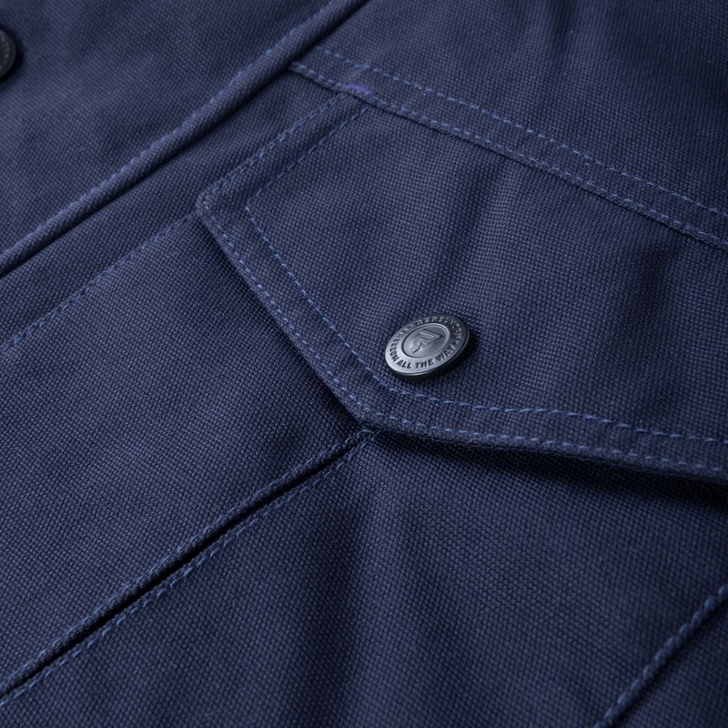 Rebelhorn Hunter donkerblauw motorjack uitverkoop