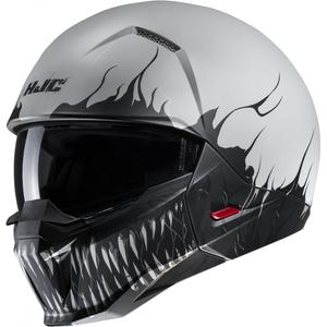 Open helm met masker HJC i20 Scraw MC10SF zwart-grijs